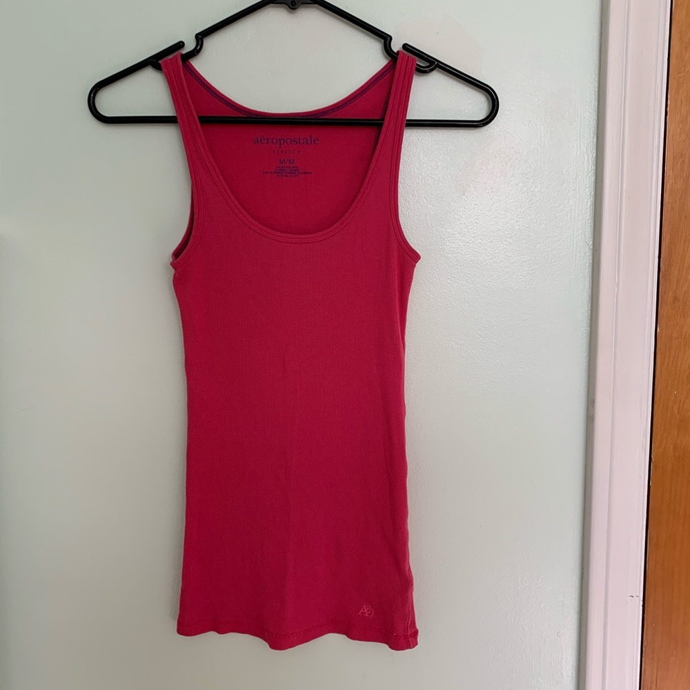 Ribbed Pink Tank